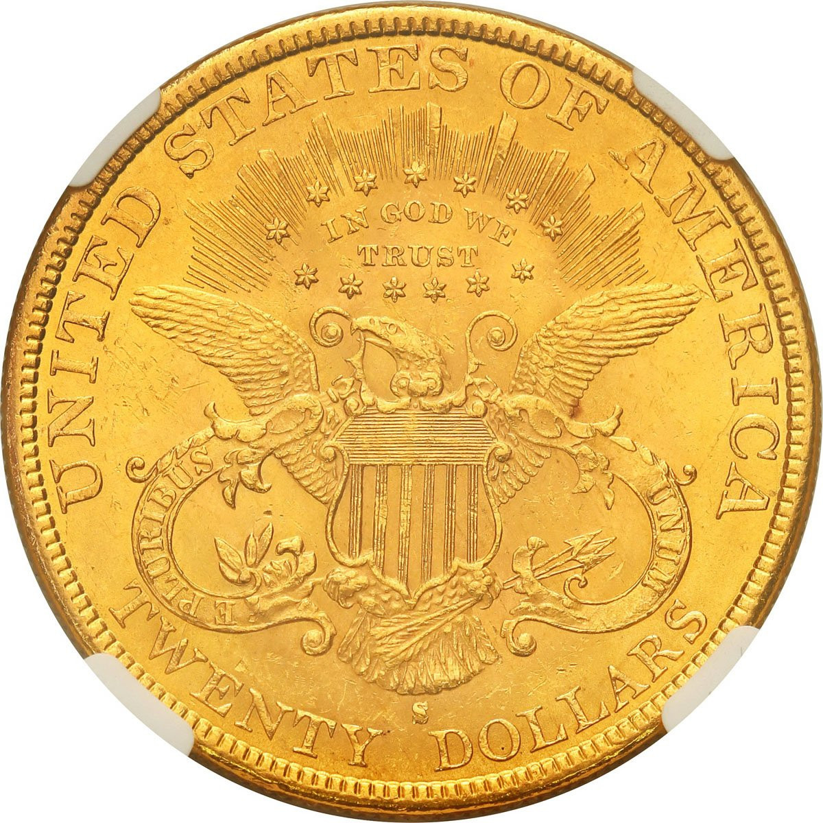 Amerykańskie złote 20 dolarów Liberty 1894 S - San Francisco NGC MS62